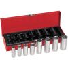 imageKlein Tools 65500 14Inch Drive Socket Wrench Set with Spinner Handle Ratchet and 2 Extensions Case Included 13Piece8Piece