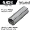 imageKlein Tools 65500 14Inch Drive Socket Wrench Set with Spinner Handle Ratchet and 2 Extensions Case Included 13Piece8Piece