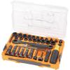 imageKlein Tools 65500KNECT KNECT Impact Socket Set SAE and Metric Pass Through Socket Set 90Tooth Ratchet MODbox Case SAE Metric Screwdriver Handle Bits 39Piece