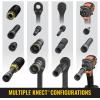 imageKlein Tools 65619 KNECT Flip10 Metric Impact Socket Set Deep Sockets 5 ColorCoded Flip Sockets 10 Metric Socket Sizes 14 and 38Inch Adapters MODbox CaseSAE