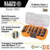 imageKlein Tools 65619 KNECT Flip10 Metric Impact Socket Set Deep Sockets 5 ColorCoded Flip Sockets 10 Metric Socket Sizes 14 and 38Inch Adapters MODbox CaseMetric