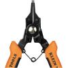 imageKlein Tools 73066 Convertible Snap Ring Pliers 6 in1 Internal and External Modes Interchangeable Heads with Straight 45 Degree and 90Degree Angles