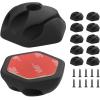imageKlein Tools 80054 Cable Management Kit Made in USA Set with 1 and 3 Slot SelfAdhesive Cable Clips 30Piece