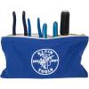 imageKlein Tools 80056 Tool Bag Storage Kit 1680d StandUp and Canvas Zipper Pouches Assorted Colors 6Piece6Piece