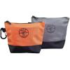 imageKlein Tools 80056 Tool Bag Storage Kit 1680d StandUp and Canvas Zipper Pouches Assorted Colors 6Piece6Piece