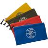 imageKlein Tools 80056 Tool Bag Storage Kit 1680d StandUp and Canvas Zipper Pouches Assorted Colors 6Piece6Piece