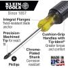 imageKlein Tools 85076 Screwdriver Set Made in USA Slotted and Phillips Screwdrivers with NonSlip CushionGrip Handles and TipIdent 7Piece8Piece Set