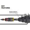 imageKlein Tools 85091 Klein Tools 85091 Power Conduit Reamer with Improved Bit Retention 12 34 and 1Inch Made in USAFlip Socket Reamer
