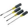 imageKlein Tools 85105 Screwdriver Set Made in USA Slotted and Phillips Screwdrivers with CushionGrip Handles and TipIdent 4Piece