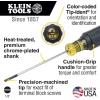 imageKlein Tools 85742 Screwdriver Set Made in USA 316 Cabinet and 2 Phillips Precision Machined Tips CushionGrip Handles Round Shank 2Piece18 Terminal Block Screwdriver