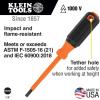 imageKlein Tools 9418R 1000V Insulated Tool Set Made in USA with Side Cutter DiagonalCutter LongNose Pliers 2 Screwdrivers and Wire Stripper 6Piece