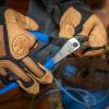 imageKlein Tools D200028 Pliers Made in USA Diagonal Cutting Pliers with Angled Head are HeavyDuty to Cut ACSR Screws Nails Most Hardened Wire 8InchDiagonal Cutting Pliers