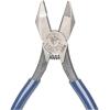 imageKlein Tools D2017CST Ironworker Pliers Spring Loaded Side Cutters Twists and Cuts Annealed Rebar Tie Wire Heavyduty Knurled Jaws 9Inch LongLeftHanded
