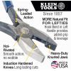 imageKlein Tools D2017CST Ironworker Pliers Spring Loaded Side Cutters Twists and Cuts Annealed Rebar Tie Wire Heavyduty Knurled Jaws 9Inch LongLeftHanded