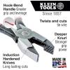 imageKlein Tools D2017CSTA Linesman Pliers Side Cutters with Spring Loaded Action Ironworker Pliers have Aggressive Knurl and Tempered Handles