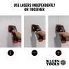 imageKlein Tools ESF150LL Electronic Stud Finder with CrossLine Lasers Bubble Level Laser Class 3R 5mW 15Foot in All Directions for Wood and Metal Studs LED and Audio Alert Batteries Included