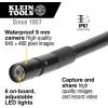 imageKlein Tools ET16 Borescope 9 mm 10Foot Armored Waterproof Gooseneck Snake LED Lights Endoscope Digital Inspection Camera for Android PhonesUSB Connection