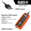imageKlein Tools ET910 USB Power Meter and Tester USBA Digital Meter for Voltage Current Capacity Energy Resistance Max CurrentElectric Circuit Testing Device