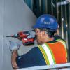 imageKlein Tools Hard Hat NonVented Cap Style Padded SelfWicking OdorResistant Sweatband Tested up to 20kVBlue