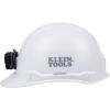 imageKlein Tools Hard Hat NonVented Cap Style Padded SelfWicking OdorResistant Sweatband Tested up to 20kVWhite