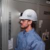 imageKlein Tools Hard Hat NonVented Cap Style Padded SelfWicking OdorResistant Sweatband Tested up to 20kVWhite