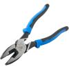 imageKlein Tools J20009NECRTP Side Cutter Linemans Pliers Made in USA with Tape Pulling and Wire Crimping High Leverage 9InchCuts  Crimps  FT Pulling