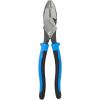 imageKlein Tools J20009NECRTP Side Cutter Linemans Pliers Made in USA with Tape Pulling and Wire Crimping High Leverage 9InchCuts  Crimps  FT Pulling