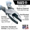 imageKlein Tools J20009NECRTP Side Cutter Linemans Pliers Made in USA with Tape Pulling and Wire Crimping High Leverage 9InchCuts  Crimps  FT Pulling