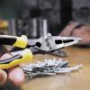 imageKlein Tools J2078CR Needle Nose Pliers Made in USA AllPurpose Linesman Pliers for Crimping Looping Cutting Stripping Crimping ShearingCrimper