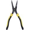 imageKlein Tools J2078CR Needle Nose Pliers Made in USA AllPurpose Linesman Pliers for Crimping Looping Cutting Stripping Crimping ShearingSpring Loaded