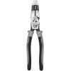 imageKlein Tools J2159CRTP Side Cutting Pliers Made in USA 9Inch Journeyman High Leverage Hybrid Pliers with Crimper Fish Tape Puller and Wire Stripper9Inch with Tape Puller