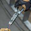 imageKlein Tools J2159CRTP Side Cutting Pliers Made in USA 9Inch Journeyman High Leverage Hybrid Pliers with Crimper Fish Tape Puller and Wire Stripper9Inch with Tape Puller