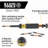 imageKlein Tools J2159CRTP Side Cutting Pliers Made in USA 9Inch Journeyman High Leverage Hybrid Pliers with Crimper Fish Tape Puller and Wire Stripper9Inch with Tape Puller