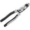 imageKlein Tools J2159CRTP Side Cutting Pliers Made in USA 9Inch Journeyman High Leverage Hybrid Pliers with Crimper Fish Tape Puller and Wire Stripper9Inch with Tape Puller