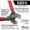 imageKlein Tools J63225N Cable Cutter Made in USA Journeyman HighLeverage Wire Cutter and Stripper for Cutting Aluminum Soft Copper and Communications CableCompact Cutter