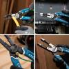 imageKlein Tools K12065CR Wire Stripper  Cutter  Crimper Tool Made in USA for Cutting Stripping Crimping Twisting 818 AWG solid 1020 AWG strandedCrimping Pliers