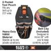 imageKlein Tools MODbox Tool Pouch Electrician Bag Quickly Attach and Release from Tool Belts and MODBox Rail System6Pocket Pouch