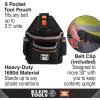 imageKlein Tools MODbox Tool Pouch Electrician Bag Quickly Attach and Release from Tool Belts and MODBox Rail System9Pocket Pouch