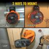 imageKlein Tools PJSFM1 Cordless Rechargeable Fan with USBC Charging Cord and Multiple Mounting Options Perfect for the Jobsite9Inch
