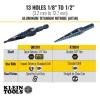 imageKlein Tools QRSTSPRO Premium 3Piece Electricians Step Bit Set with Cutting Oil Modular Case Impact Rated Quick Release Double Spiral FlutesQuick Release