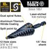 imageKlein Tools QRSTSPRO Premium 3Piece Electricians Step Bit Set with Cutting Oil Modular Case Impact Rated Quick Release Double Spiral FlutesQuick Release
