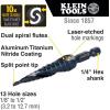imageKlein Tools QRSTSPRO Premium 3Piece Electricians Step Bit Set with Cutting Oil Modular Case Impact Rated Quick Release Double Spiral FlutesQuick Release
