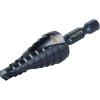 imageKlein Tools QRSTSPRO Premium 3Piece Electricians Step Bit Set with Cutting Oil Modular Case Impact Rated Quick Release Double Spiral FlutesQuick Release