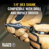 imageKlein Tools QRSTSPRO Premium 3Piece Electricians Step Bit Set with Cutting Oil Modular Case Impact Rated Quick Release Double Spiral FlutesQuick Release