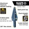 imageKlein Tools QRSTSPRO Premium 3Piece Electricians Step Bit Set with Cutting Oil Modular Case Impact Rated Quick Release Double Spiral FlutesStandard