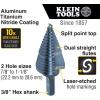 imageKlein Tools QRSTSPRO Premium 3Piece Electricians Step Bit Set with Cutting Oil Modular Case Impact Rated Quick Release Double Spiral FlutesStandard