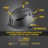 imageKlein Tools Safety Helmet Vented Class C Safety Hard Hat Removable Chin Strap Adjustable VentsKARBN Hardhat