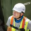 imageKlein Tools Safety Helmet Vented Class C Safety Hard Hat Removable Chin Strap Adjustable VentsWhite Hardhat