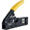 imageKlein Tools VDV226107 Compact Ratcheting Modular Data Cable Crimper  Wire Stripper  Wire Cutter CAT6 CAT5 CAT3 FlatSatin Voice Cable