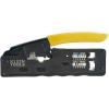 imageKlein Tools VDV226107 Compact Ratcheting Modular Data Cable Crimper  Wire Stripper  Wire Cutter CAT6 CAT5 CAT3 FlatSatin Voice Cable